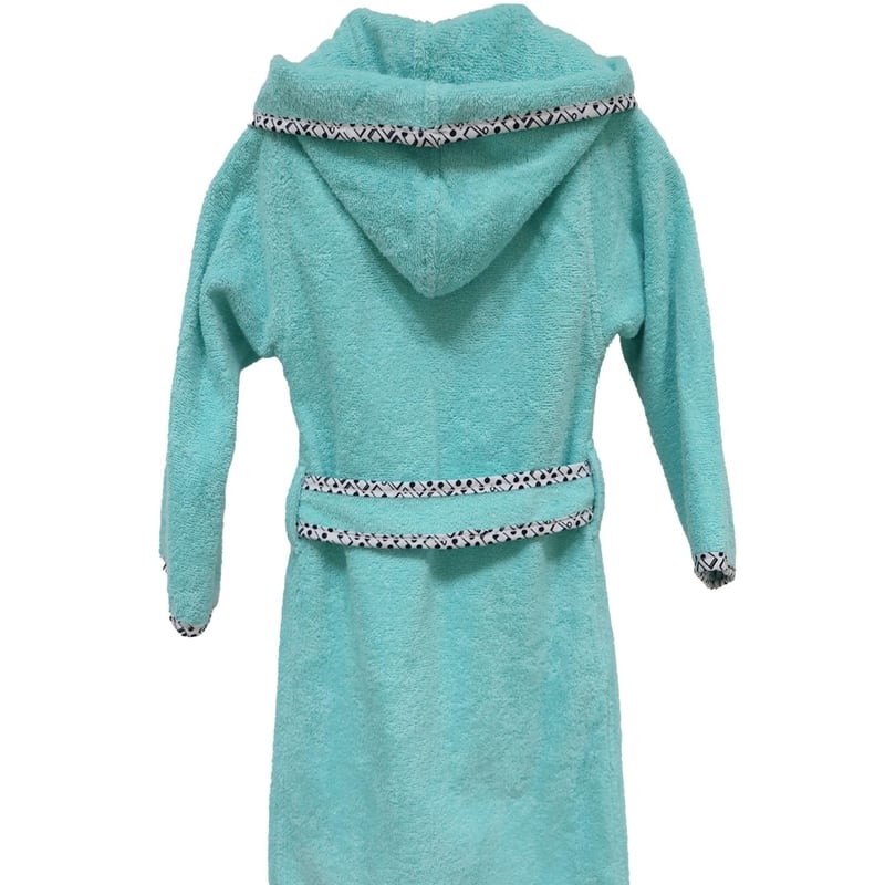 Ecocotton Organik Pamuk 5-6 Yaş Çocuk Bornoz - Melodica Mint Ecocotton Organik Pamuk 5-6 Yaş Çocuk Bornoz - Melodica Mint