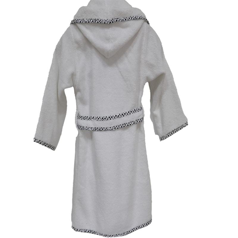 Ecocotton Organik Pamuk 7-8 Yaş Çocuk Bornoz - Melodica Beyaz Ecocotton Organik Pamuk 7-8 Yaş Çocuk Bornoz - Melodica Beyaz