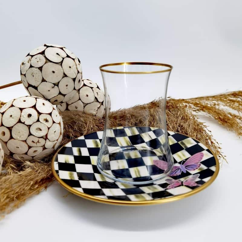 Glamour Dama 6'lı Çay Seti 1013 Glamour Dama 6'lı Çay Seti 1013