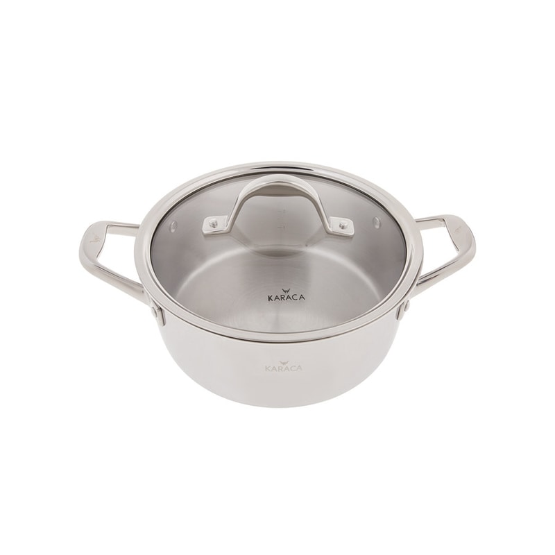 Karaca Power Steel Tri Ply 24 cm Çelik Tencere 4,6 Lt 153.03.08.0551 Karaca Power Steel Tri Ply 24 cm Çelik Tencere 4,6 Lt 153.03.08.0551