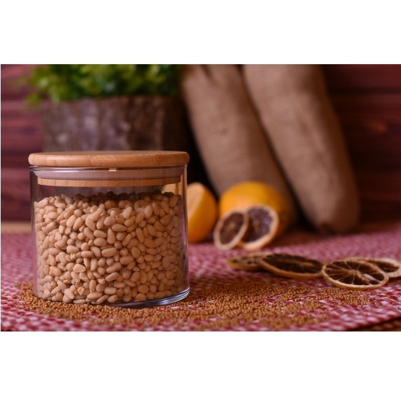 Bambum Melis Cam Saklama Kabı Küçük (700Ml) B1717 Bambum Melis Cam Saklama Kabı Küçük (700Ml) B1717