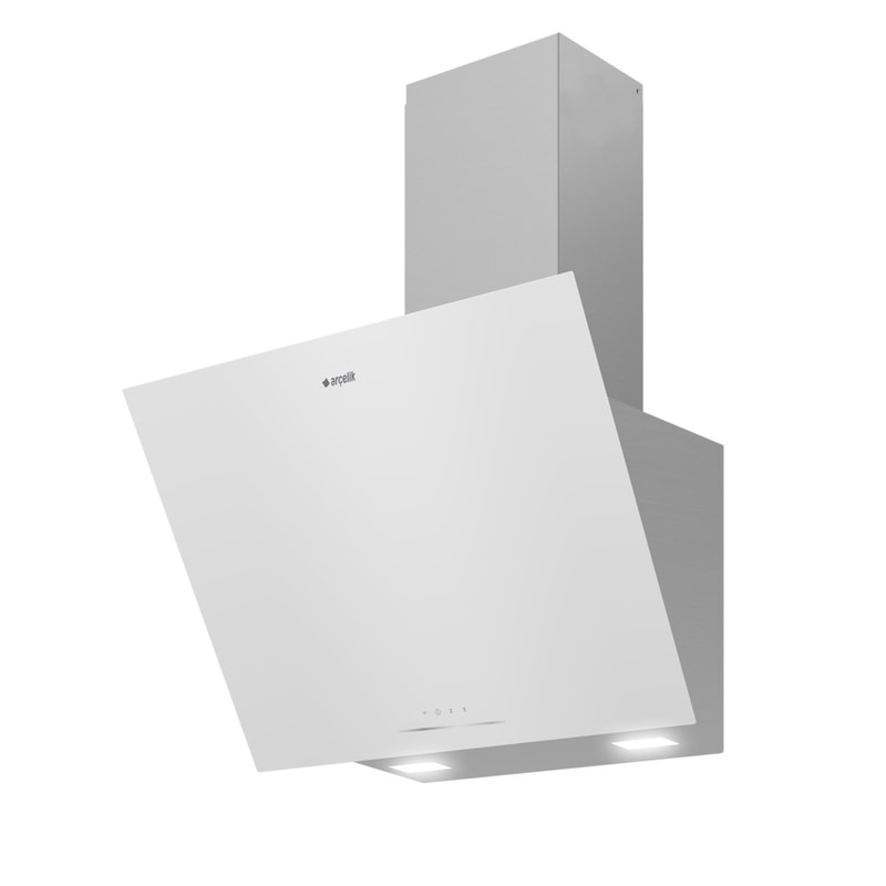 Arçelik ADE 604 B 60 cm Beyaz Cam Duvar Tipi Ankastre Davlumbaz Arçelik ADE 604 B 60 cm Beyaz Cam Duvar Tipi Ankastre Davlumbaz