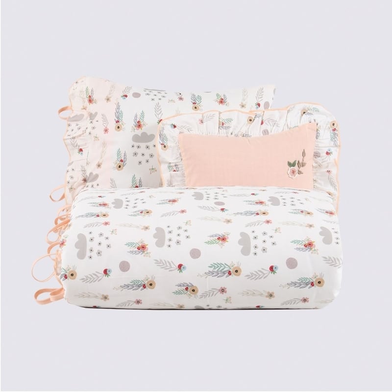 Ecocotton Organik Lora Baskılı Bebek Nevresim Seti 100x150 cm Ecocotton Organik Lora Baskılı Bebek Nevresim Seti 100x150 cm