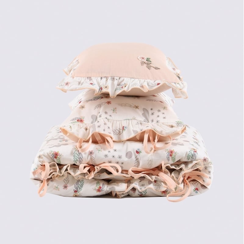 Ecocotton Organik Lora Baskılı Bebek Nevresim Seti 100x150 cm Ecocotton Organik Lora Baskılı Bebek Nevresim Seti 100x150 cm