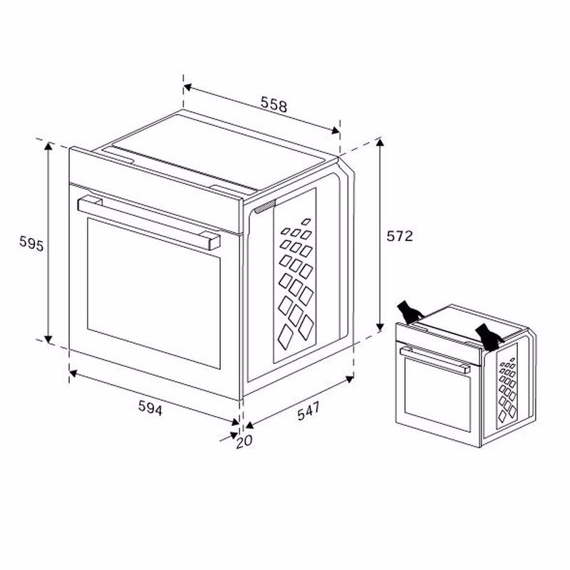 Arçelik AFC 330 B Beyaz Ankastre Fırın Arçelik AFC 330 B Beyaz Ankastre Fırın