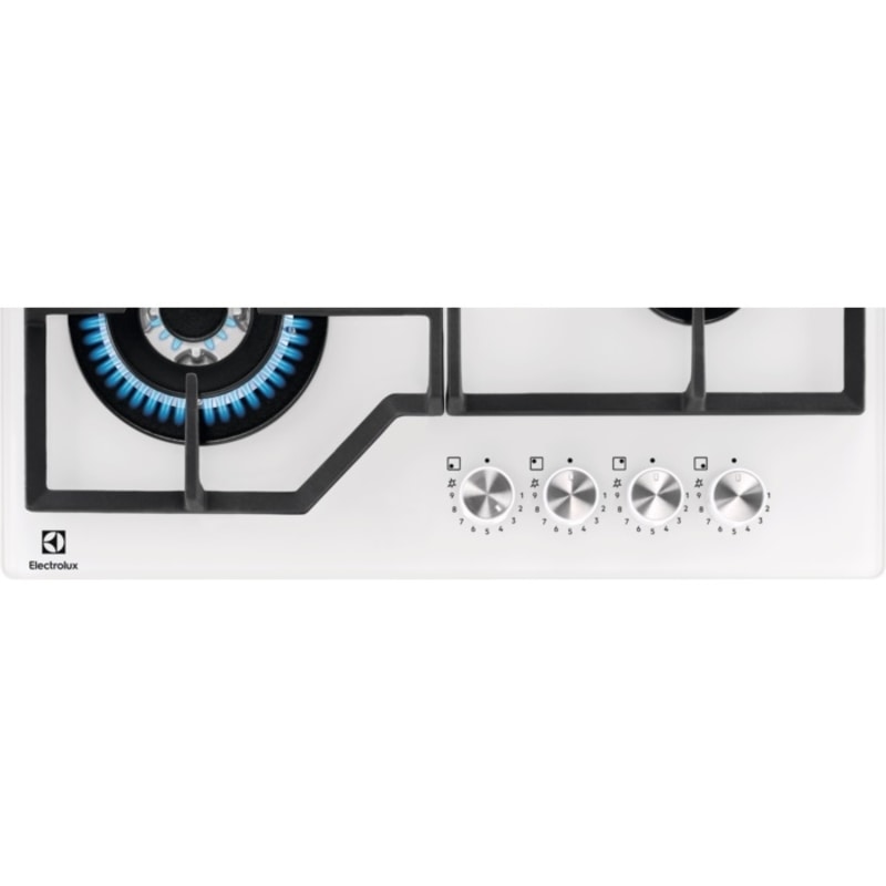 Electrolux KGG64362W 60 cm Beyaz Cam Ankastre Ocak Electrolux KGG64362W 60 cm Beyaz Cam Ankastre Ocak