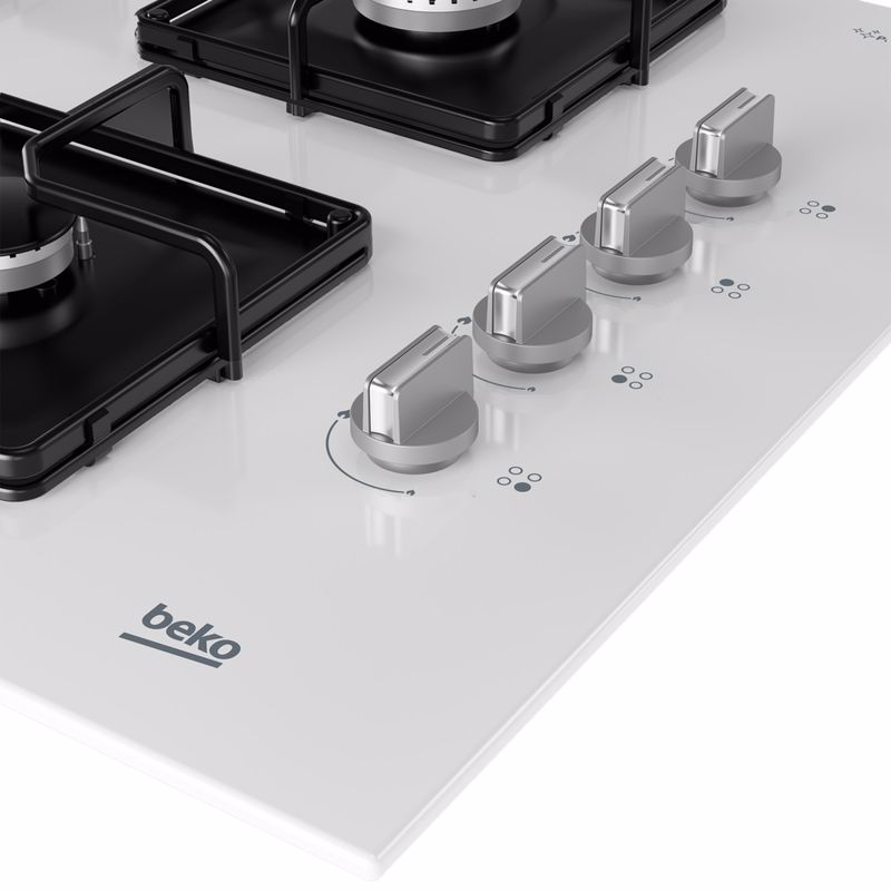 Beko BOCD K 6510 EWB Beyaz Cam Ankastre Ocak Beko BOCD K 6510 EWB Beyaz Cam Ankastre Ocak