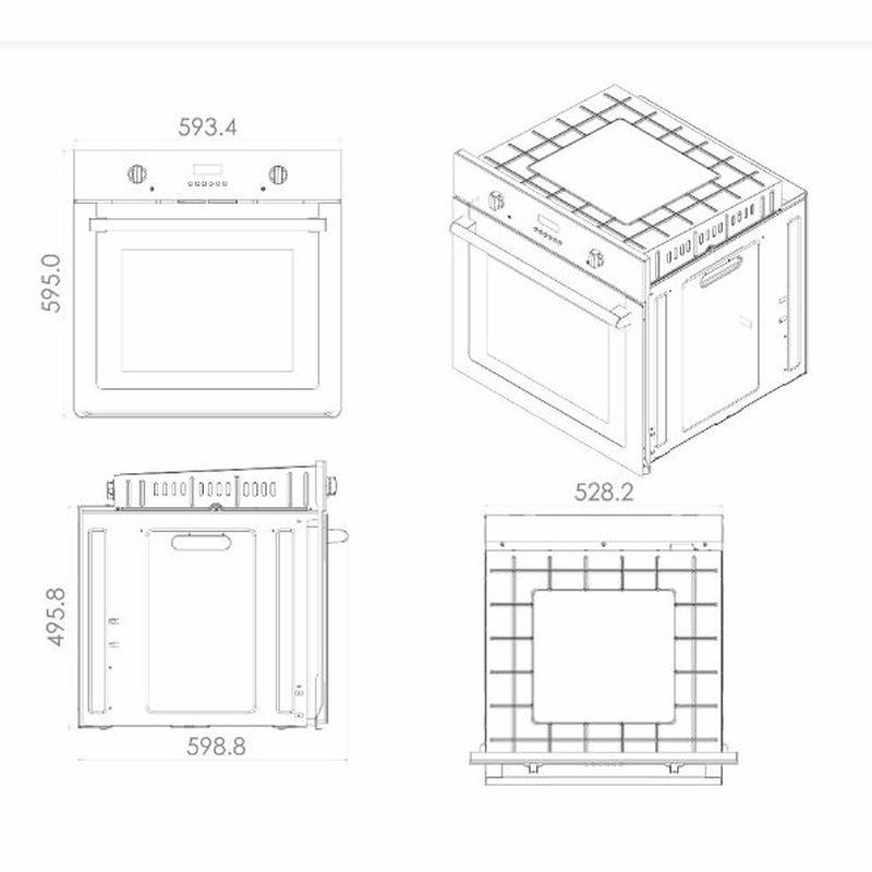 GL General GLF 63CB 78 Lt Beyaz Ankastre Fırın GL General GLF 63CB 78 Lt Beyaz Ankastre Fırın