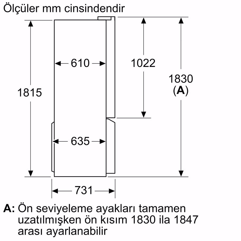 Siemens KF96NVPEA MultiDoor Gardırop Tipi No Frost Inox Buzdolabı Siemens KF96NVPEA MultiDoor Gardırop Tipi No Frost Inox Buzdolabı