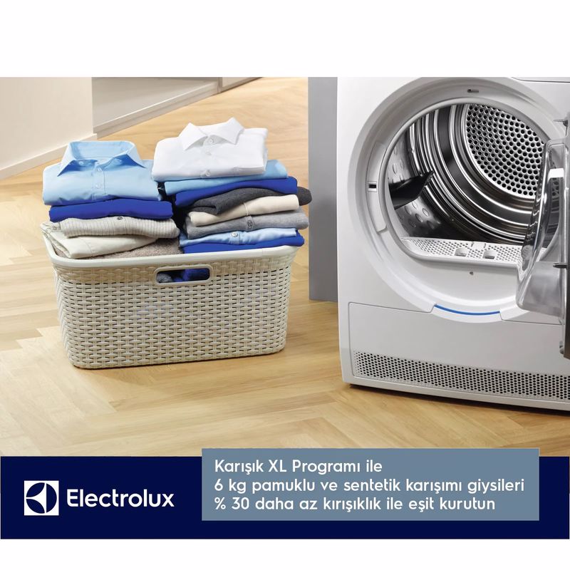 Electrolux EW8H359ST 9 Kg A++ Çamaşır Kurutma Makinesi Electrolux EW8H359ST 9 Kg A++ Çamaşır Kurutma Makinesi