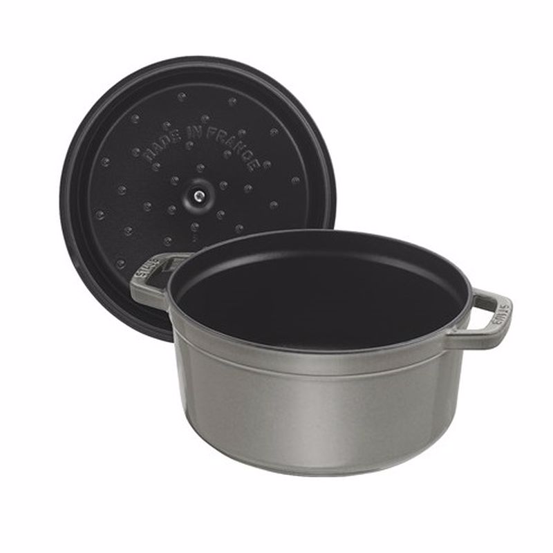 Staub 405002460 Döküm Tencere Yuvarlak Gri 24cm 390.01.0030 Staub 405002460 Döküm Tencere Yuvarlak Gri 24cm 390.01.0030