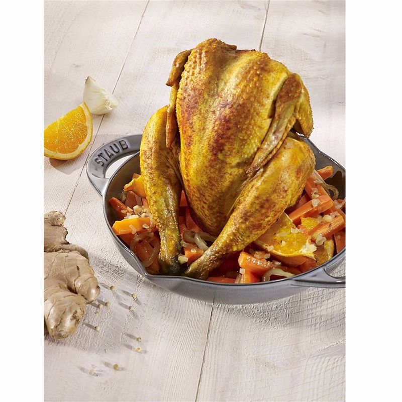 Staub 405095170 Döküm Tavuk Pişirici Grafit Gri 24cm 390.01.0324 Staub 405095170 Döküm Tavuk Pişirici Grafit Gri 24cm 390.01.0324