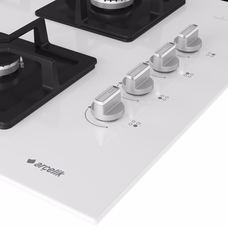 Arçelik OCD K 651 DWYB 65 cm Beyaz Cam Ankastre Ocak Arçelik OCD K 651 DWYB 65 cm Beyaz Cam Ankastre Ocak