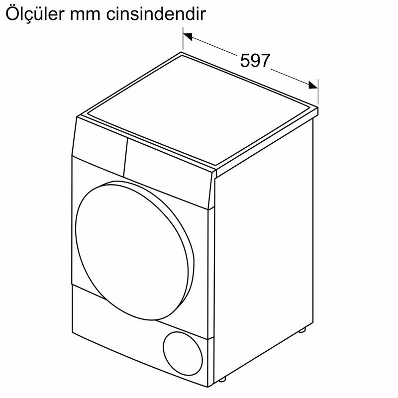 Bosch WQG2410TTR GÜMÜŞ 9 Kg E Enerji Çamaşır Kurutma Makinesi Bosch WQG2410TTR GÜMÜŞ 9 Kg E Enerji Çamaşır Kurutma Makinesi