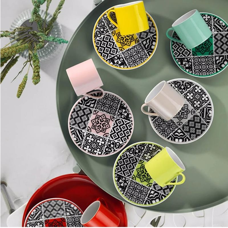 Kütahya Porselen Rüya 6'lı Kahve Takımı RU12KT15011336 Kütahya Porselen Rüya 6'lı Kahve Takımı RU12KT15011336