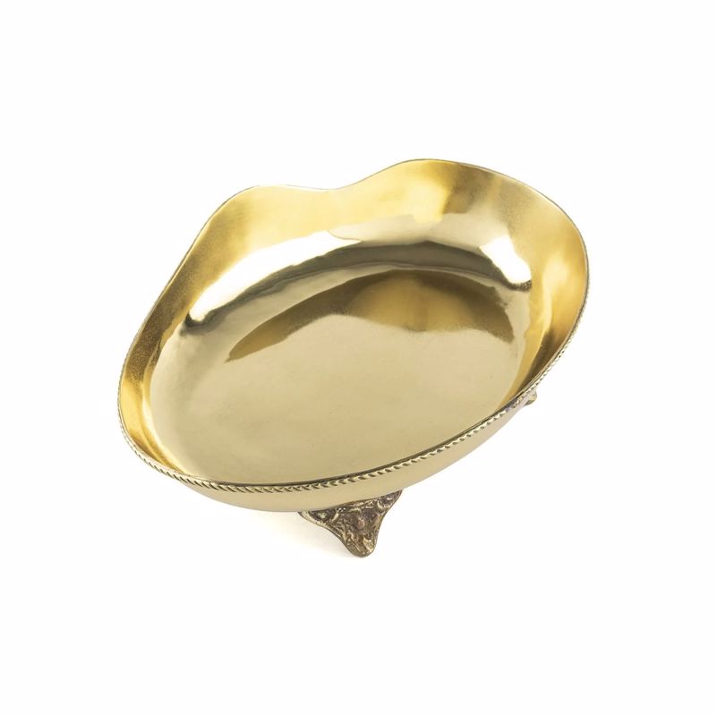 Mikasa Moor Gold Ayaklı Yuvarlak Servis 26x18x8cm P333.349462 Mikasa Moor Gold Ayaklı Yuvarlak Servis 26x18x8cm P333.349462