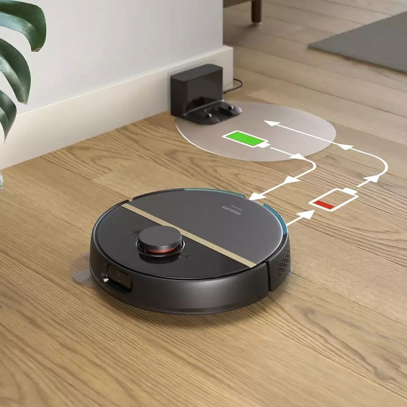 Philips XU7000/01 HomeRun 7000 Serisi Aqua Islak Kuru Robot Süpürge Siyah Philips XU7000/01 HomeRun 7000 Serisi Aqua Islak Kuru Robot Süpürge Siyah