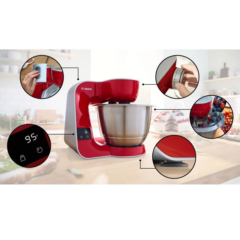 Bosch MUM5X720 1000 W 3,9 Lt Mutfak Şefi Bosch MUM5X720 1000 W 3,9 Lt Mutfak Şefi