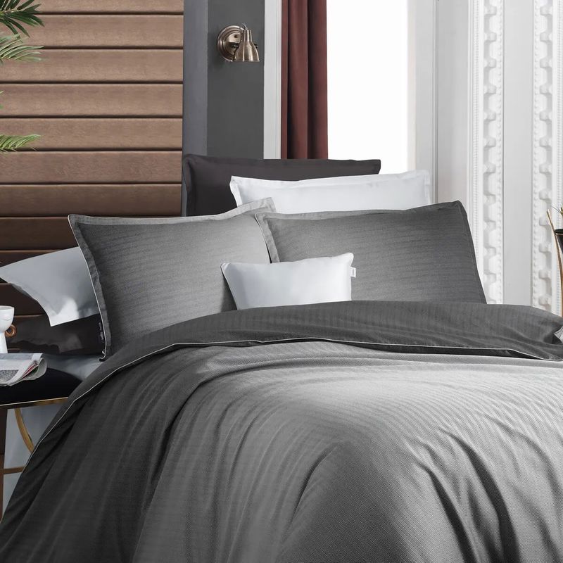 Sarev Solido Tencel Tek Kişilik Gri Nevresim Takımı 160x220cm Sarev Solido Tencel Tek Kişilik Gri Nevresim Takımı 160x220cm