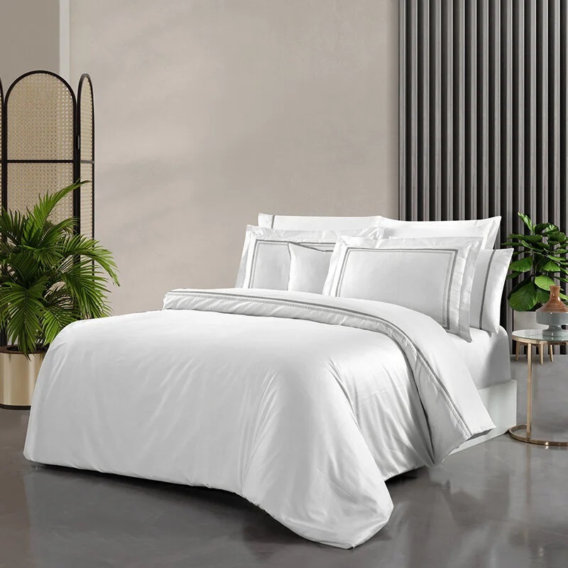 Yatsan Maison Shiny 200x220 Gri Nevresim Takımı 