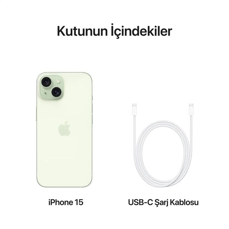 iPhone 15 256 GB Yeşil Telefon iPhone 15 256 GB Yeşil Telefon