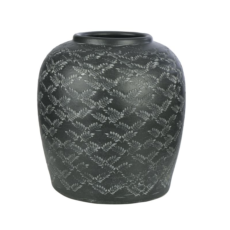 Vitale Branche Seramik Vazo Dark Grey 23x25 cm AK.JH0010 