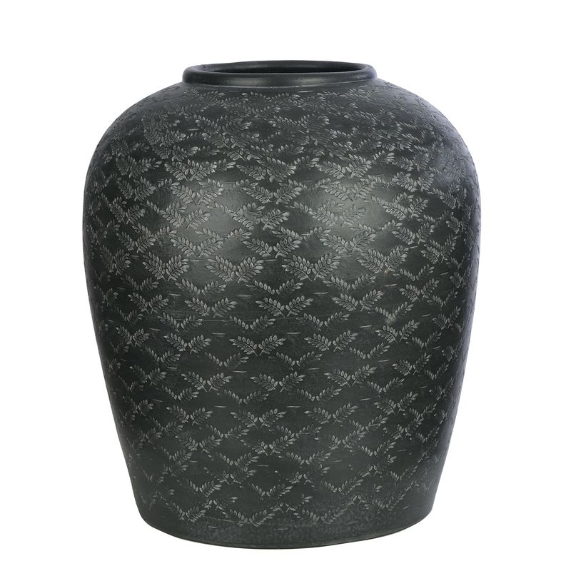 Vitale Branche Seramik Vazo Dark Grey 36x40 cm AK.JH0014 