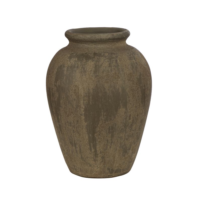 Vitale Sand Seramik Vazo Kahve 24x30 cm AK.JH0019 