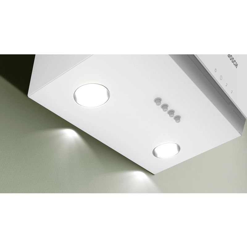 Bosch DWK63PJ20T 60 cm Beyaz Cam Duvar Tipi Ankastre Davlumbaz Bosch DWK63PJ20T 60 cm Beyaz Cam Duvar Tipi Ankastre Davlumbaz