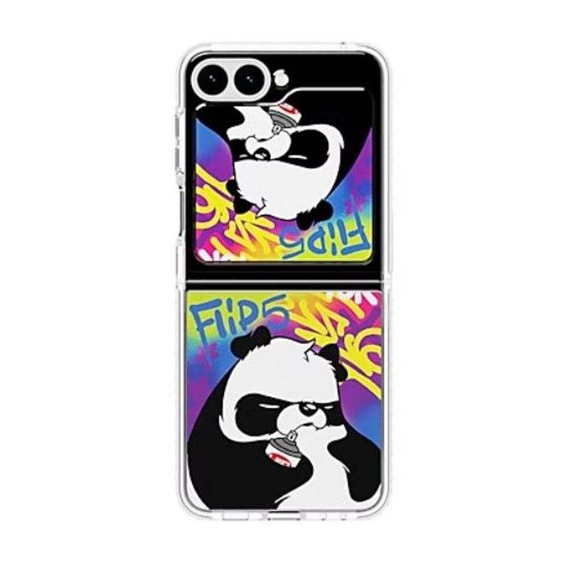 Samsung Galaxy Z Flip5 GP-FPF731HIGBT Flipsuit Kılıf - Angry Panda Samsung Galaxy Z Flip5 GP-FPF731HIGBT Flipsuit Kılıf - Angry Panda