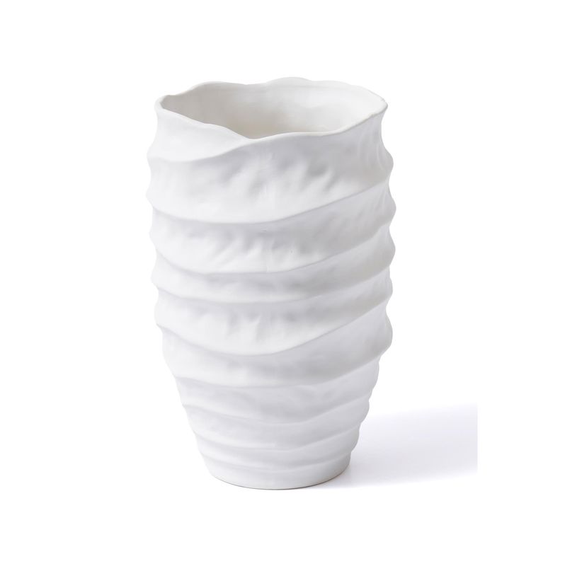 The Mia Licia Seramik Vazo Beyaz 20x20x31 cm LCA0011 