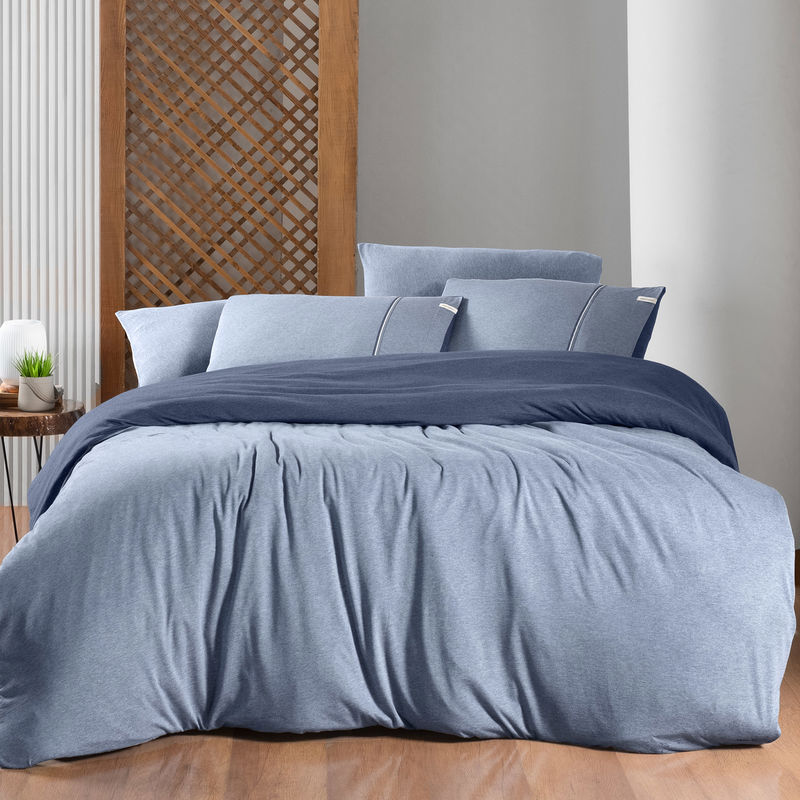 Sarev Medulas Çift Kişilik Mavi Nevresim Takımı 200x220cm Sarev Medulas Çift Kişilik Mavi Nevresim Takımı 200x220cm