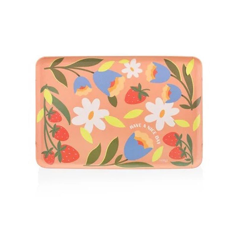 The Mia Spring Kaydırmaz Tepsi Pembe 29x20cm TPS0082 
