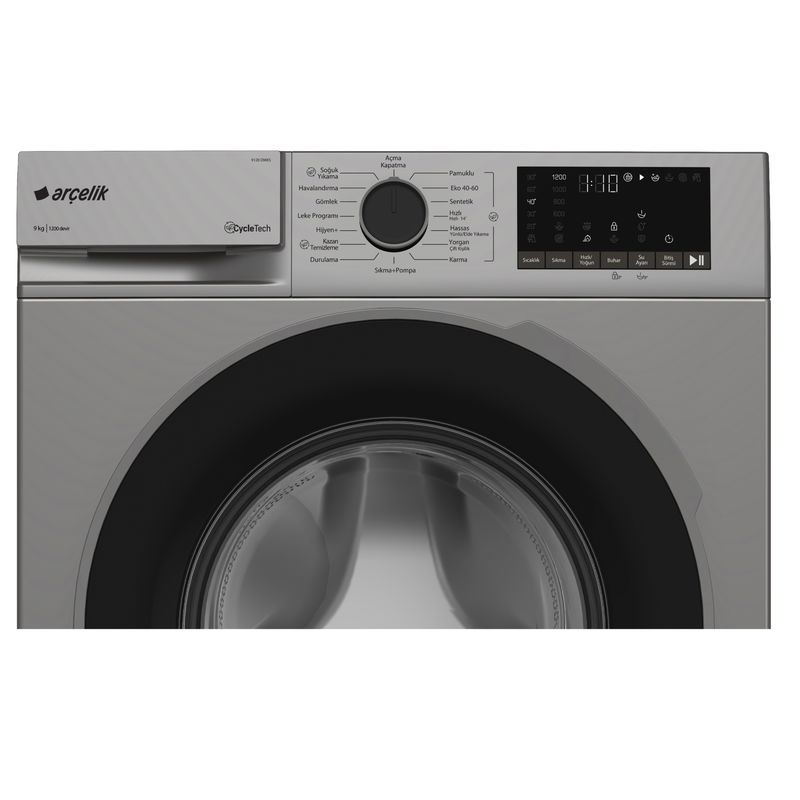 Arçelik 9120 DMXS 9 Kg 1200 Devir Gri Çamaşır Makinesi Arçelik 9120 DMXS 9 Kg 1200 Devir Gri Çamaşır Makinesi