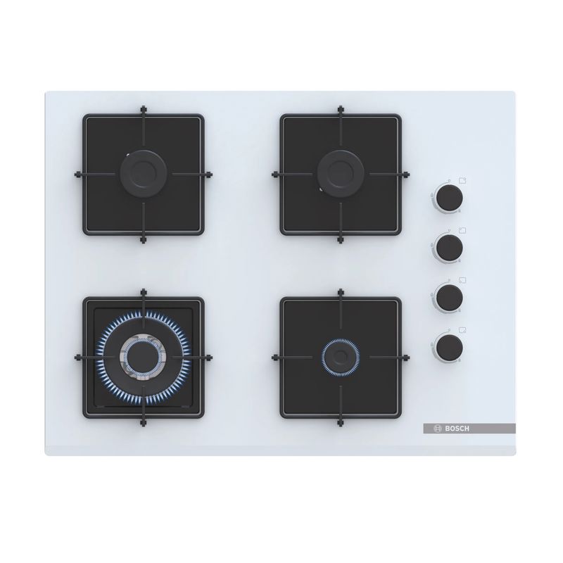 Bosch POH7C2P30O 67 cm Beyaz Cam Ankastre Ocak 