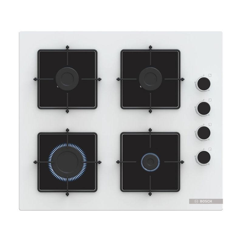 Bosch POP6C2P30O 60 cm Beyaz Cam Ankastre Ocak 
