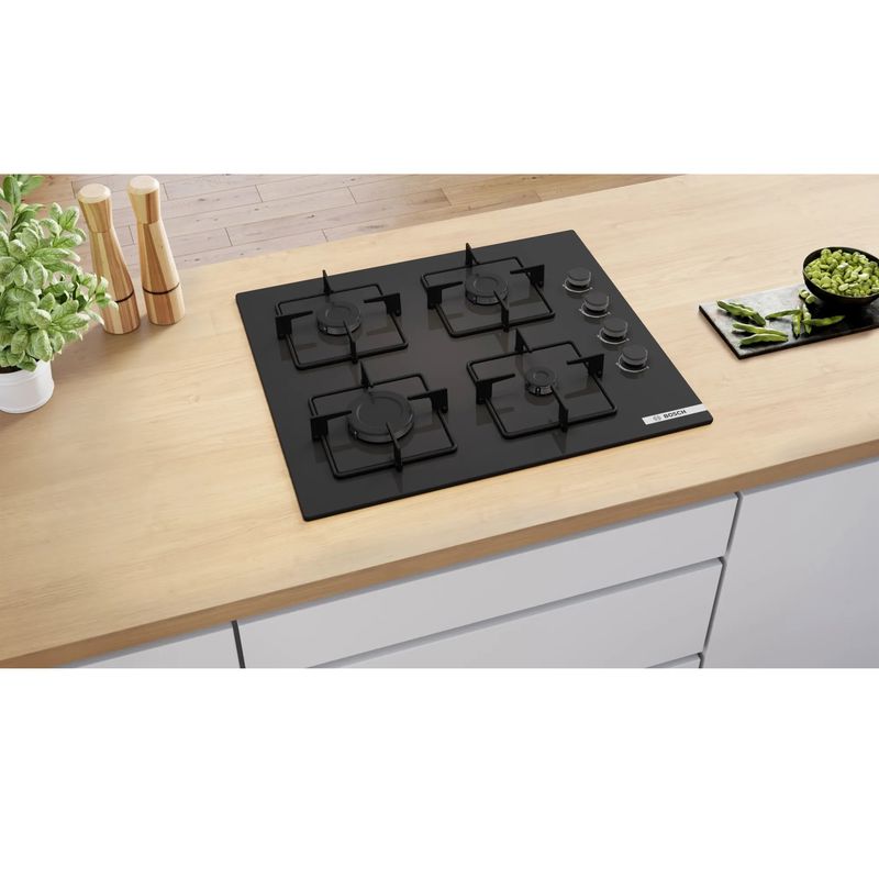 Bosch POP6C6P30O 60 cm Siyah Cam Ankastre Ocak Bosch POP6C6P30O 60 cm Siyah Cam Ankastre Ocak