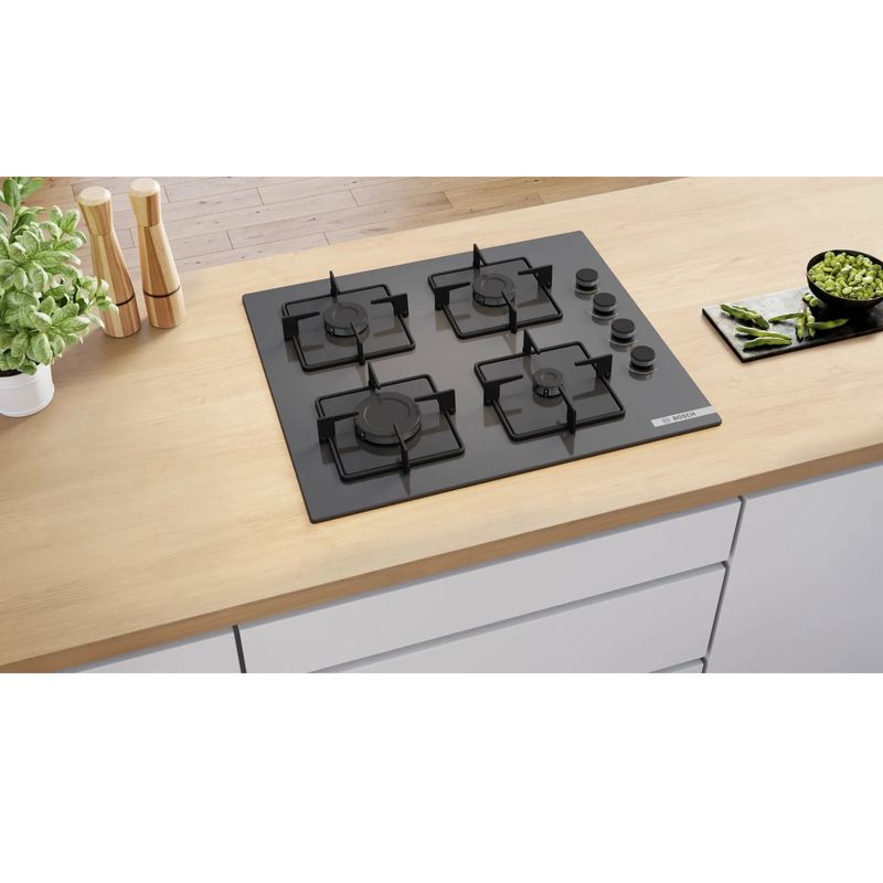 Bosch POP6C9P30L 60 cm Antrasit Gri Cam Ankastre Ocak Bosch POP6C9P30L 60 cm Antrasit Gri Cam Ankastre Ocak