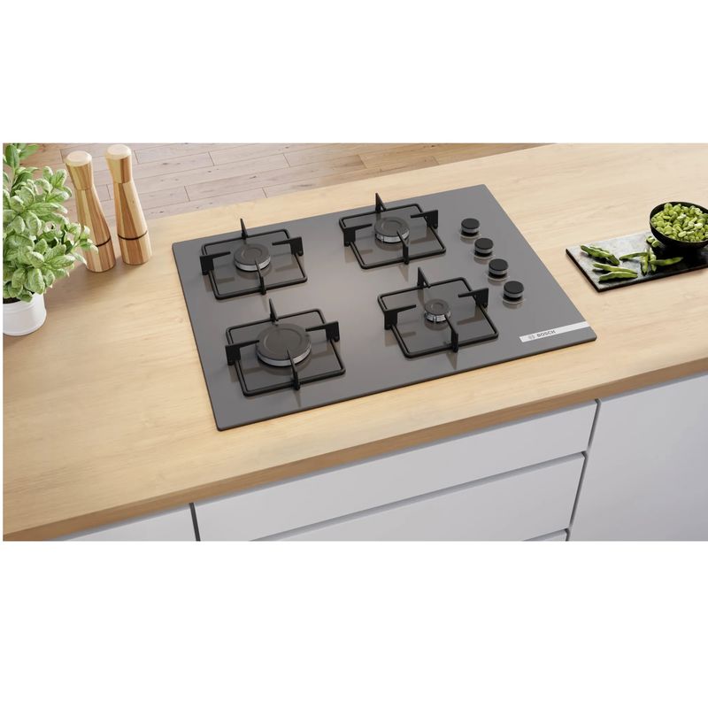 Bosch POP7C9P30O 67 cm Antrasit Gri Cam Ankastre Ocak Bosch POP7C9P30O 67 cm Antrasit Gri Cam Ankastre Ocak