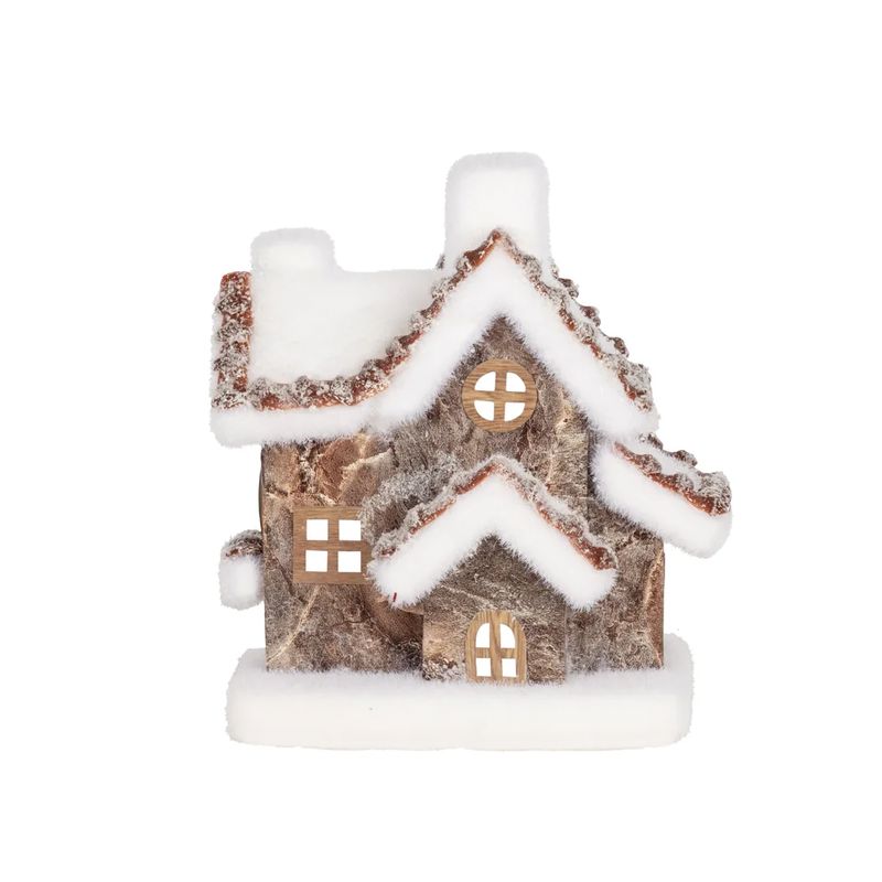 Kuk 56-0227 Yılbaşı Süsü Işıklı Ev 18x11x22cm Kuk 56-0227 Yılbaşı Süsü Işıklı Ev 18x11x22cm