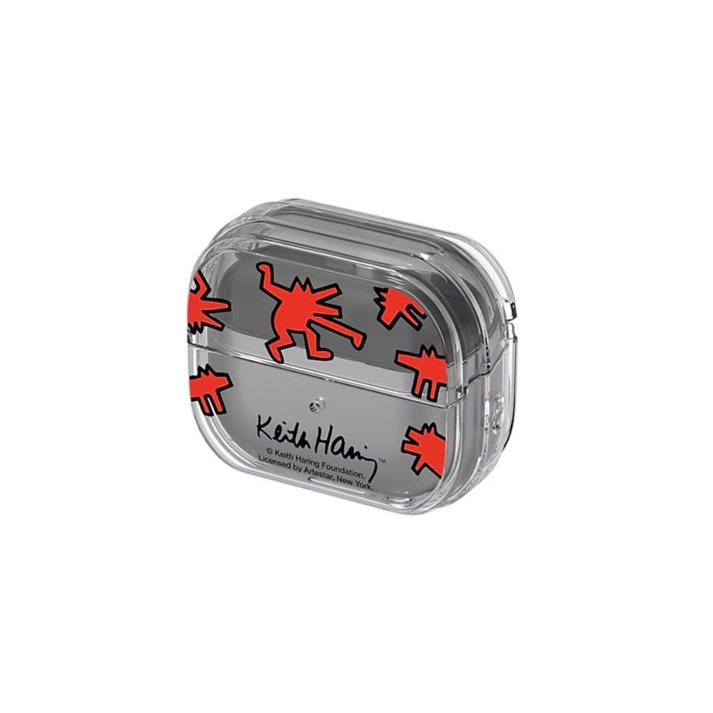 Samsung Galaxy GP-FPR630SBARW Buds3&Buds3 Pro Keith Haring Slickback Desenli Şeffaf Kılıf Samsung Galaxy GP-FPR630SBARW Buds3&Buds3 Pro Keith Haring Slickback Desenli Şeffaf Kılıf