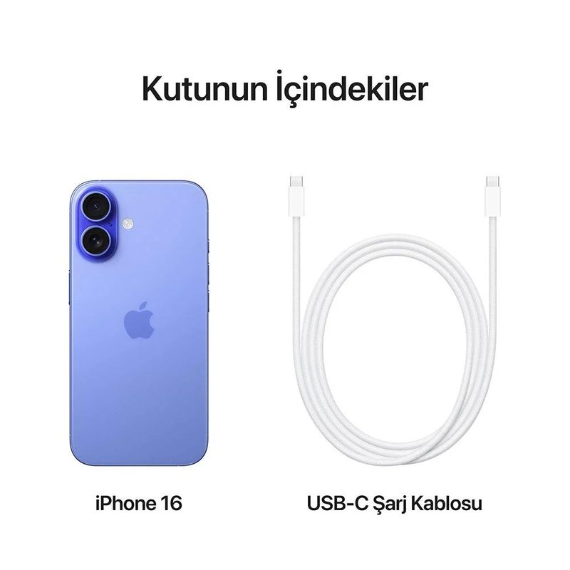 iPhone 16 512 GB Akıllı Telefon Laciverttaş iPhone 16 512 GB Akıllı Telefon Laciverttaş
