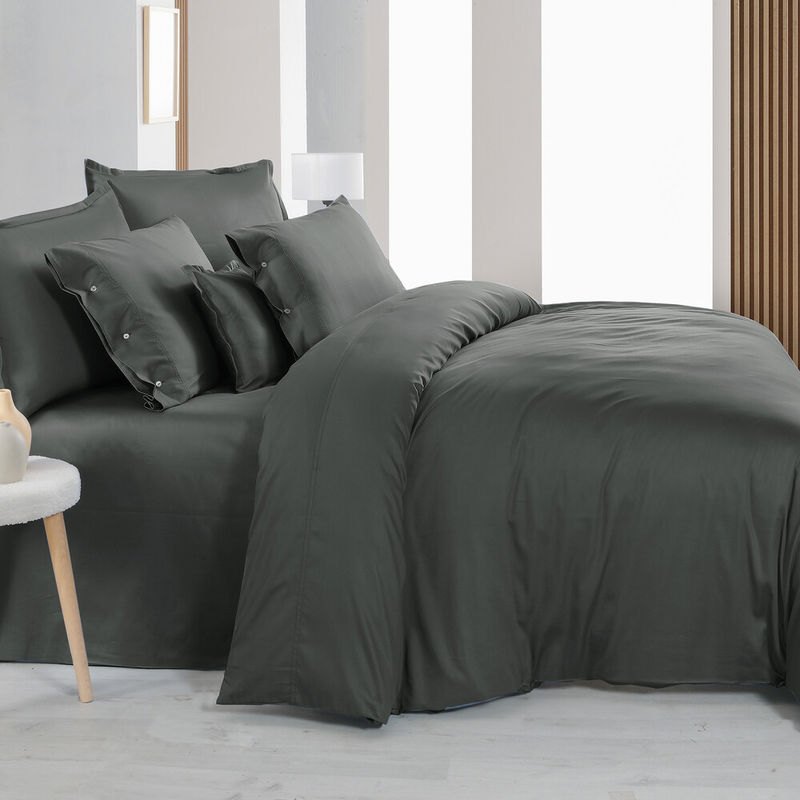 Sarev Monochrome Saten Düz Çarşaf Tek Kişilik Dark Gray Sarev Monochrome Saten Düz Çarşaf Tek Kişilik Dark Gray