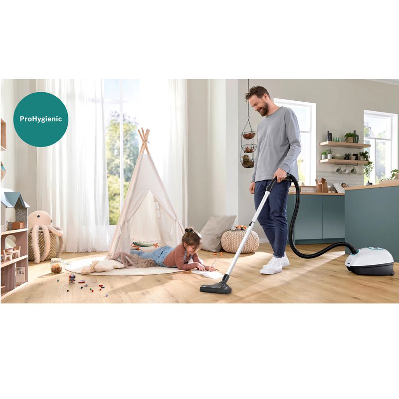 Bosch BGL41HYG2H Toz Torbalı Beyaz Elektrikli Süpürge Bosch BGL41HYG2H Toz Torbalı Beyaz Elektrikli Süpürge