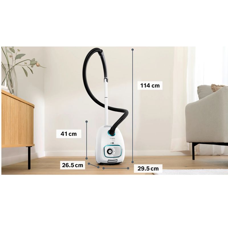 Bosch BGL41HYG2H Toz Torbalı Beyaz Elektrikli Süpürge Bosch BGL41HYG2H Toz Torbalı Beyaz Elektrikli Süpürge