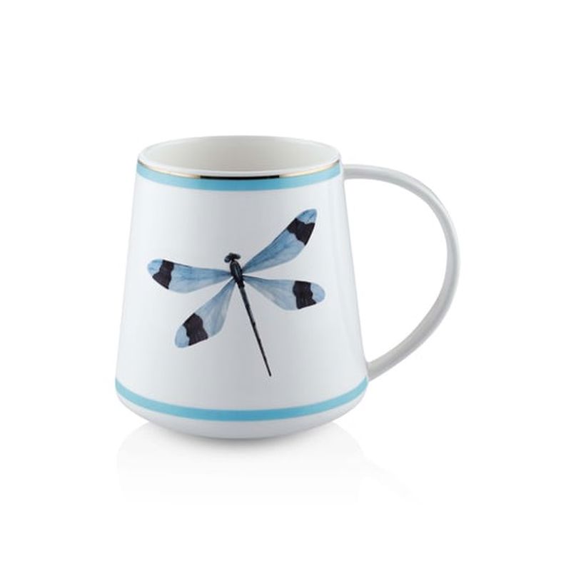 The Mia Dragonfly Blue Porselen Kupa KPA0260 340cc 