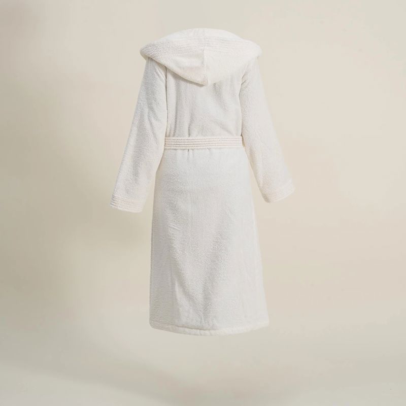 Ecocotton Ecosoft L Kadın Bornoz Armürlü Krem Ecocotton Ecosoft L Kadın Bornoz Armürlü Krem