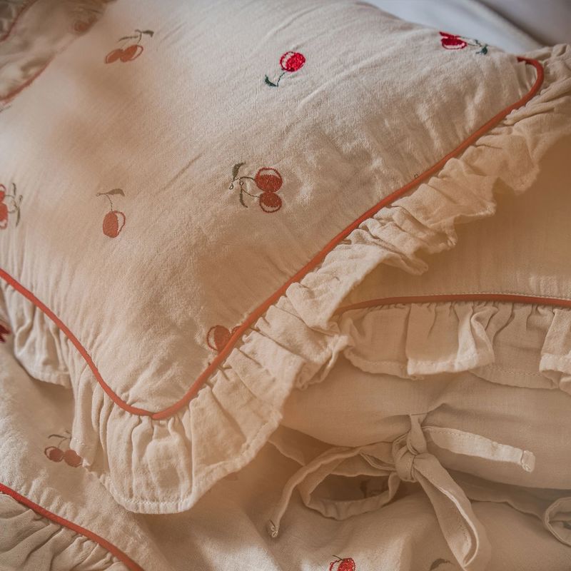 Ecocotton Fidelya Bebek Nevresim Takımı Pamuk Müslin Bej Ecocotton Fidelya Bebek Nevresim Takımı Pamuk Müslin Bej