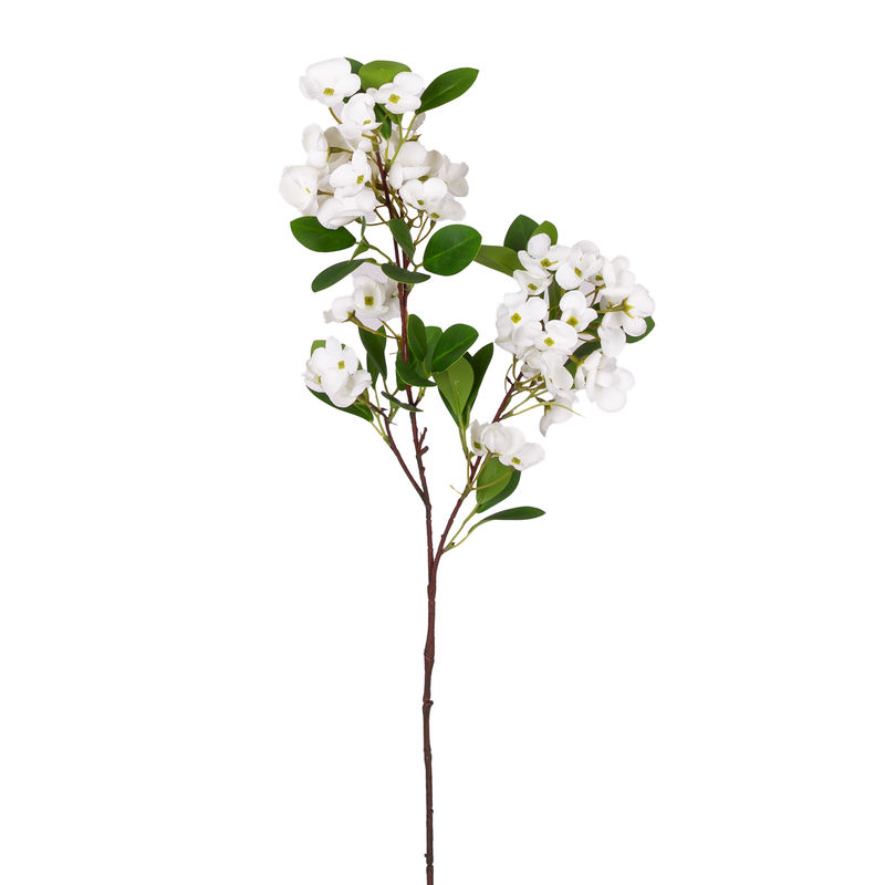 Euroflora HDYEN02848 Yapay Islak Dokulu Sütleğen Çiçek Beyaz 77 cm 