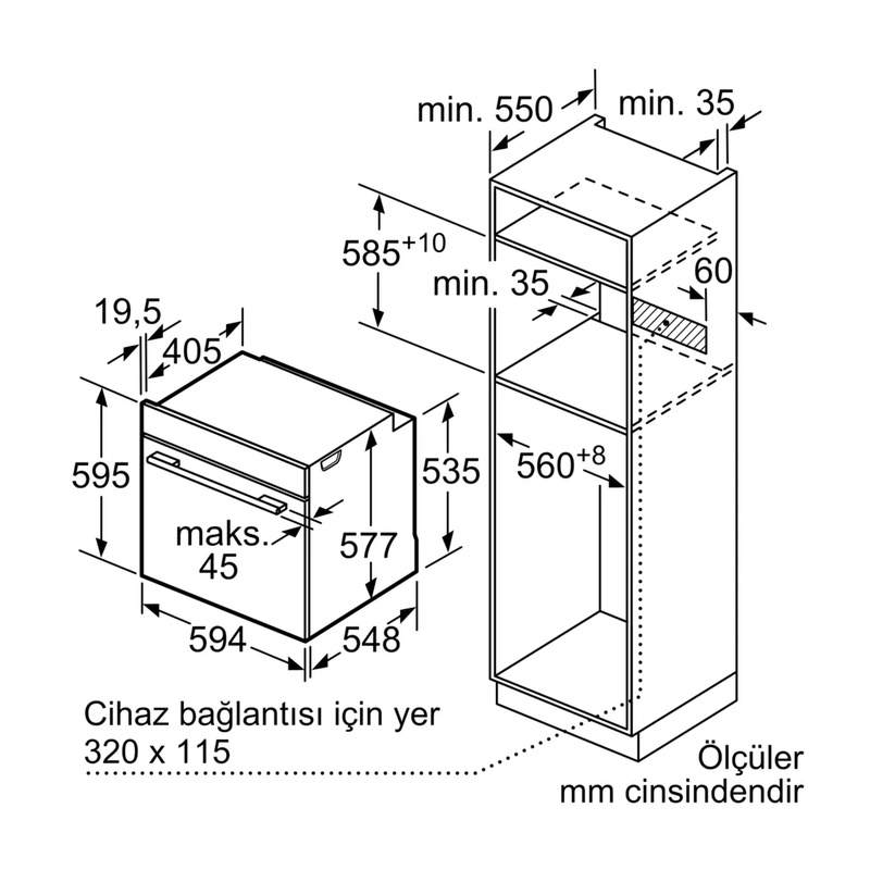 Siemens HJ852GYW0T 76 Lt Beyaz Ankastre Fırın Siemens HJ852GYW0T 76 Lt Beyaz Ankastre Fırın